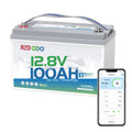 Redodo 12V 100Ah LiFePO4 Battery Bluetooth 100A BMS Remote Control Lithium Battery Low-Temp Protection for Trolling Motor RV