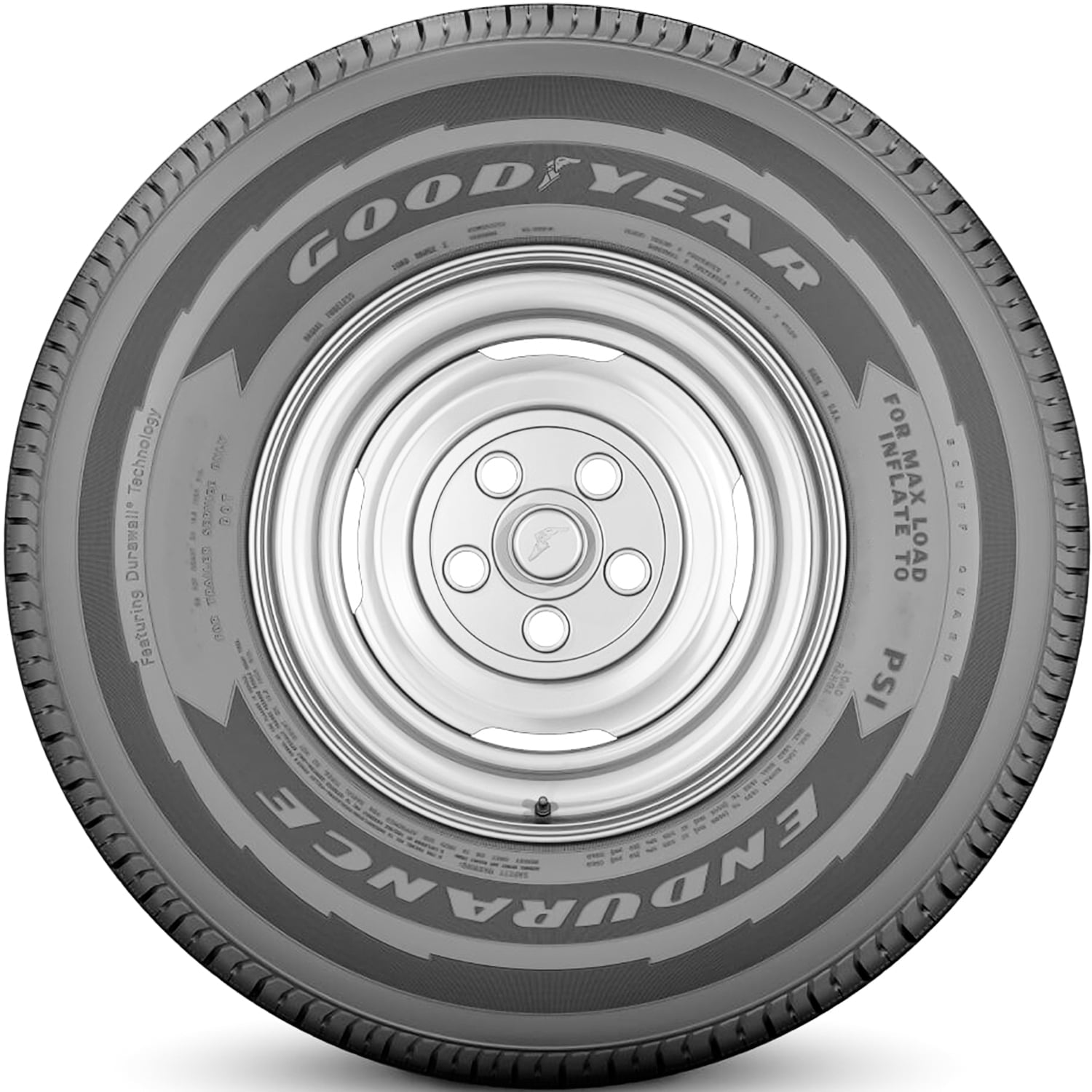 Set of 4 Goodyear Endurance ST225/75R15 225/75R15 117/112N E 10 Ply Trailer Tires
